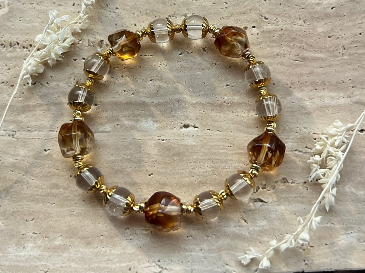 Citrin & Bergkristall Edelstein-Armband | Rio de Janeiro – City Edition