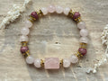 Rosenquarz & Rhodonit Edelstein-Armband | Self Love